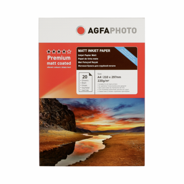 AgfaPhoto Premium Double Side Matt-Coated 220 g A 4 20 Sh...