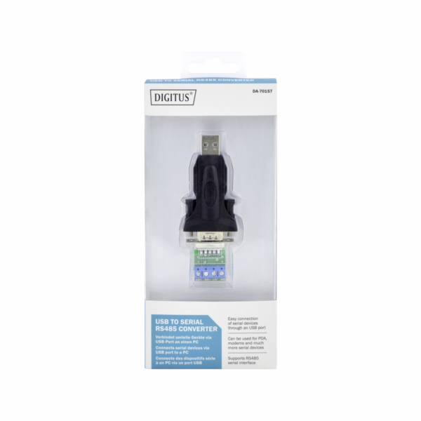 Digitus převodník USB 2.0 na sériový port, RS485,  DSUB 9...