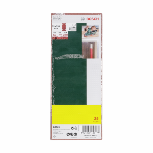 Bosch 25 brusny papir 93x230 8 der zrnitost 60-240