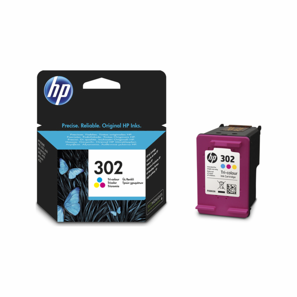 HP 302 Tri-colour, F6U65AE