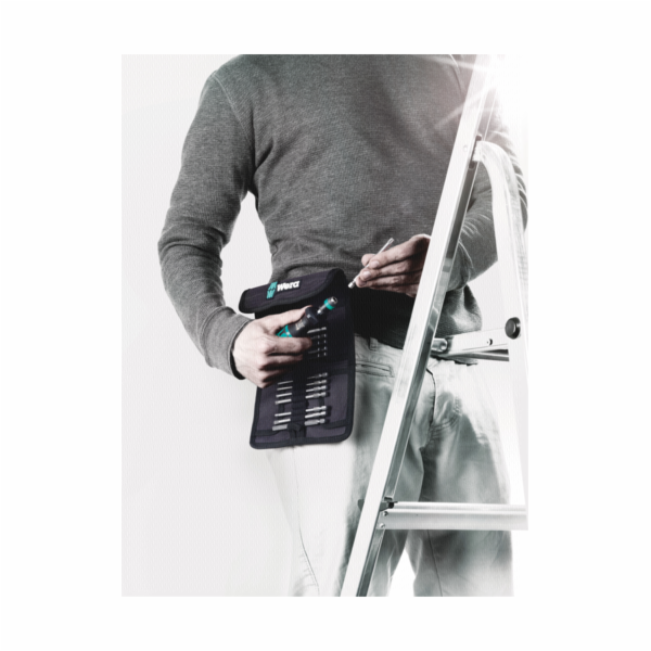 WERA Kraftform Kompakt 62 Pouch with 89 mm-long bits