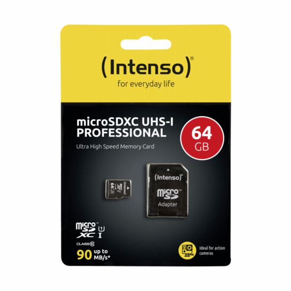 Intenso microSDXC           64GB Class 10 UHS-I Professional