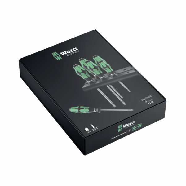 WERA 334/355/6 Kraftform Plus Lasertip sada sroubováku