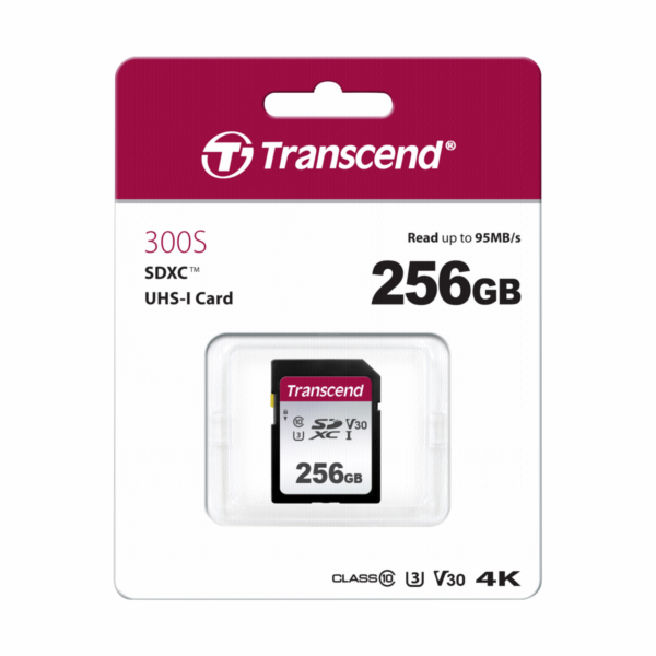 Transcend SDXC 300S        256GB Class 10 UHS-I U3 V30