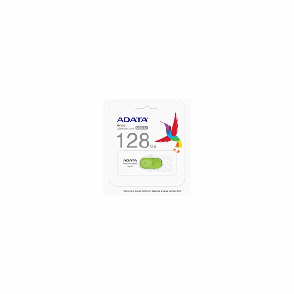 ADATA Flash Disk 128GB UV320, USB 3.1 Dash Drive, černá/m...