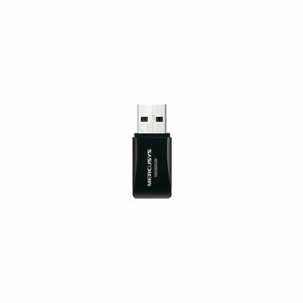 MERCUSYS MW300UM WiFi4 USB adapter (N300,2,4GHz,USB2.0)