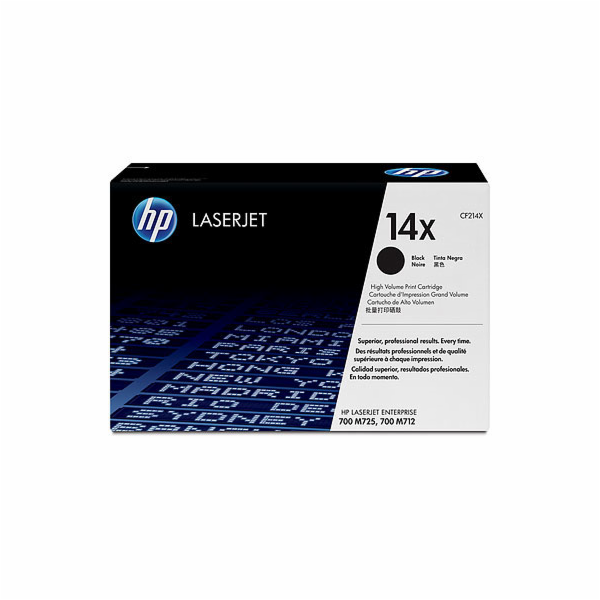 HP 14X Black LJ Toner Cart, CF214X (17,500 pages)