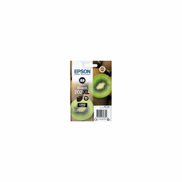 EPSON ink čer Singlepack "Kiwi" Photo Black 202XL Claria ...