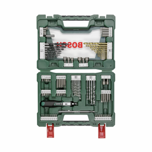 Bosch V-Line Titanium Drill + Bit Set 91 parts