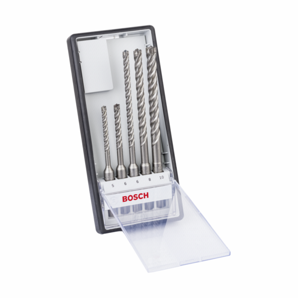 Bosch plus-7X, 5/6/6/8/10mm 5 parts, Sada vrtáků