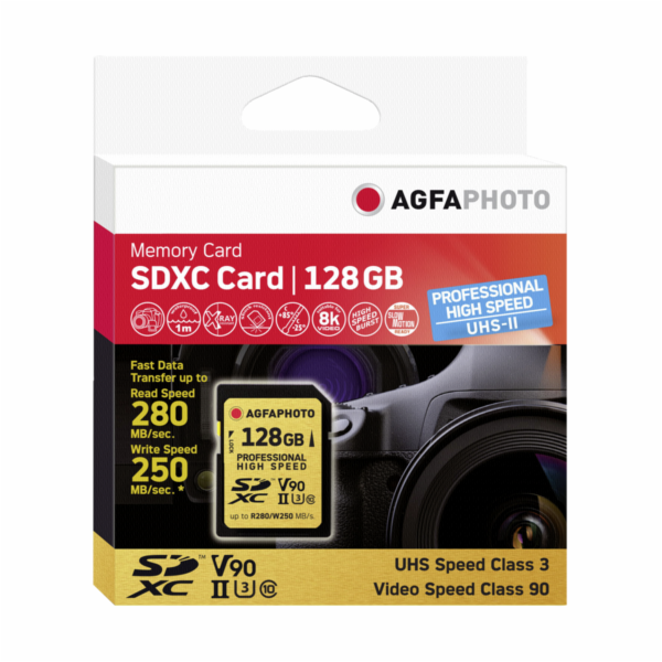 AgfaPhoto SDXC UHS II      128GB Professional High Speed ...