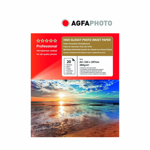 AgfaPhoto Professional Photo papir vysoky lesk 260g,A4,20...