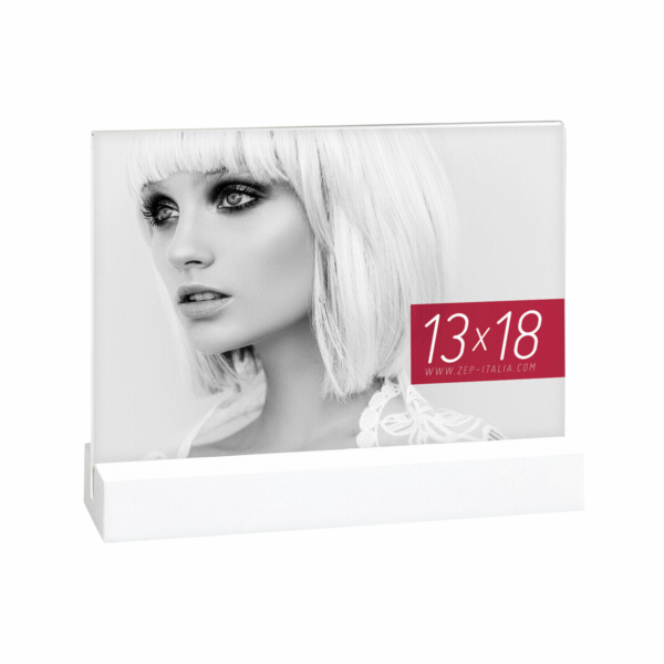 ZEP Dresda White           13x18 Acrylic w. wooden Base  ...