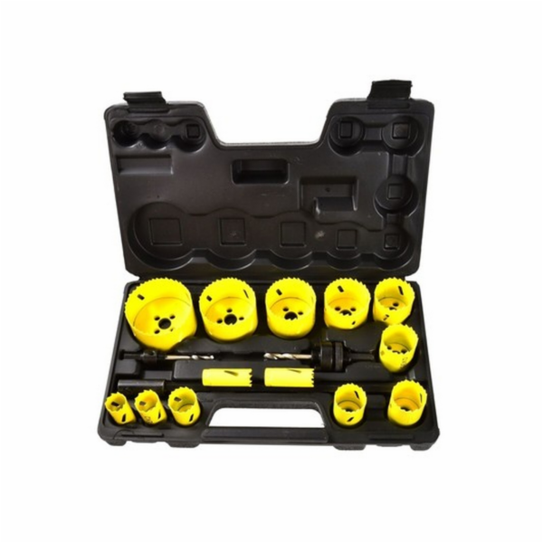 GEKO Vykružovací vrtáky do kovu a dřeva, sada 17ks GEKO