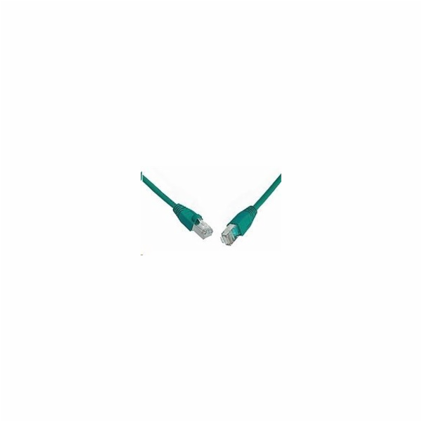 SOLARIX patch kabel CAT5E SFTP PVC 10m zelený snag-proof