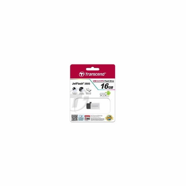 Transcend JetFlash Mobile 380 - Jednotka USB flash - 16 G...
