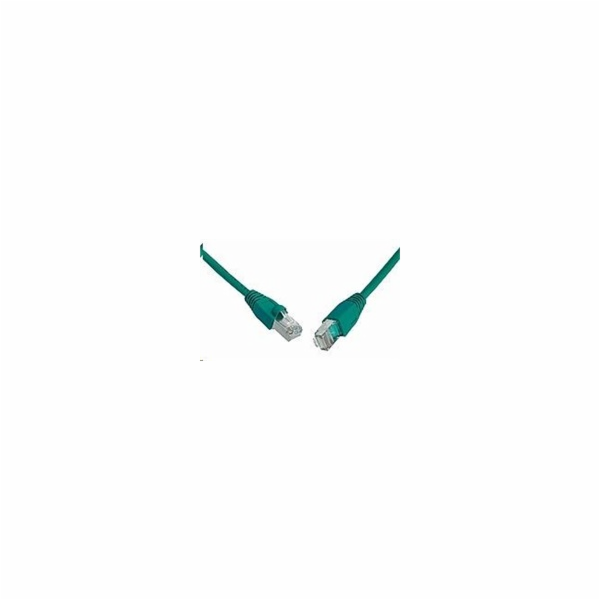 SOLARIX patch kabel CAT5E SFTP PVC 15m zelený snag-proof
