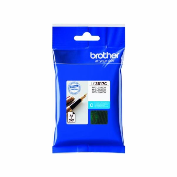 BROTHER INK LC-3617C azurový, cyan - 550stran, J2330, J35...
