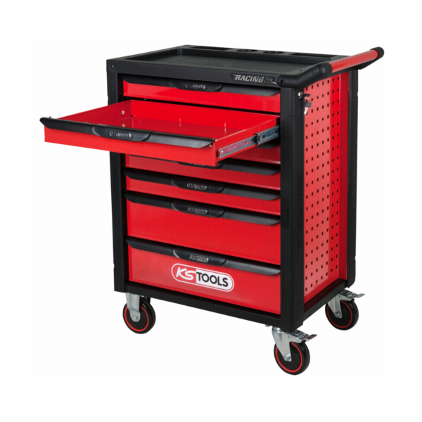 KS Tools RACINGline cernocerveny vozik do dilny 826.0007