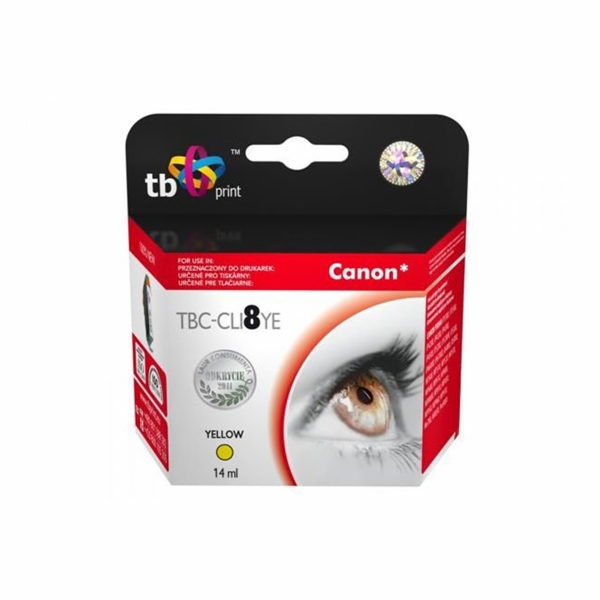 Ink. kazeta TB kompat. s Canon CLI-8Y 100% new