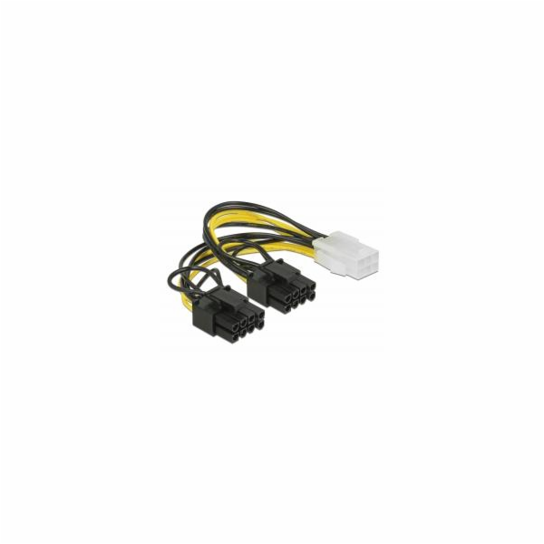 Delock PCI Express napájecí kabel 6 pin samice > 2 x 8 pi...