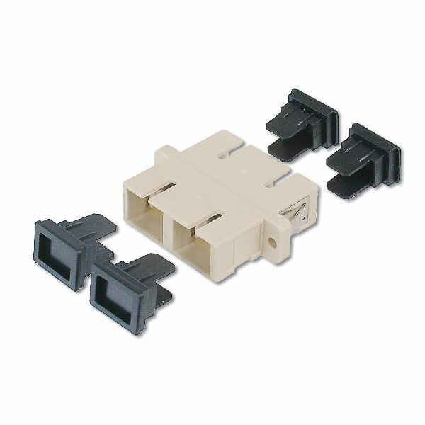 Digitus SC / SC Duplex Coupler, color grey Zirconia Ceram...