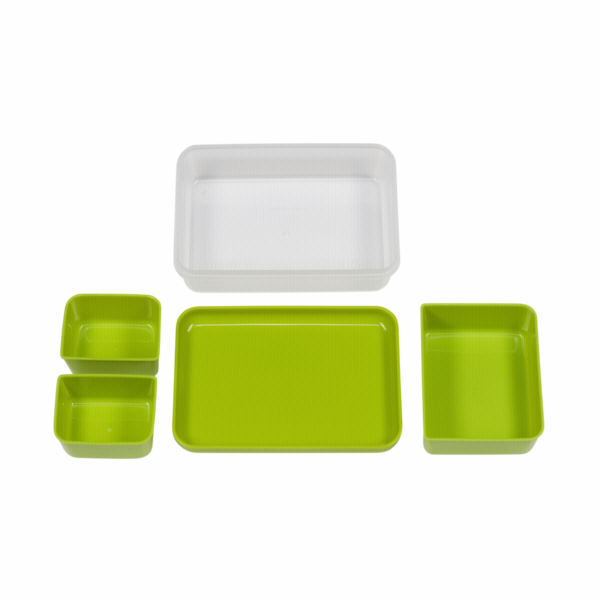 Emsa Clip&Go obedovy box 1,2l transparentni/zeleny 518098