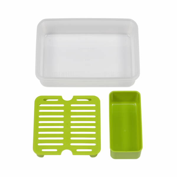 Emsa Clip&Go Brunchbox 518099 1,2l Transparent/Green