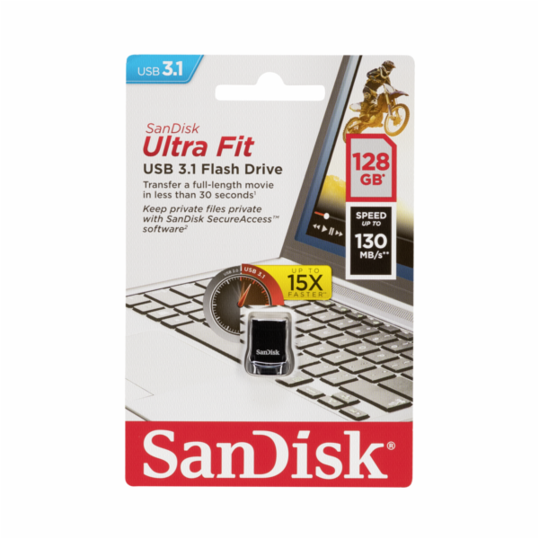 SanDisk Cruzer Ultra Fit 128GB USB 3.1 SDCZ430-128G-G46