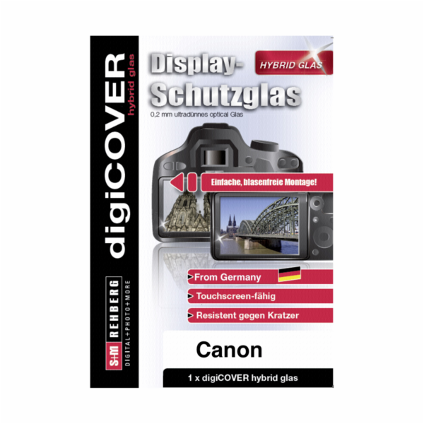 digiCOVER Hybridní skleněný kryt displeje Canon EOS R
