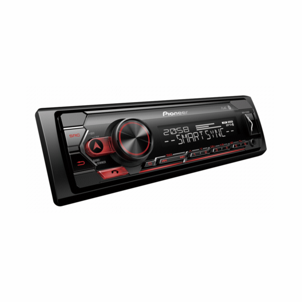 Pioneer MVH-S320BT autorádio s USB a Bluetooth červené