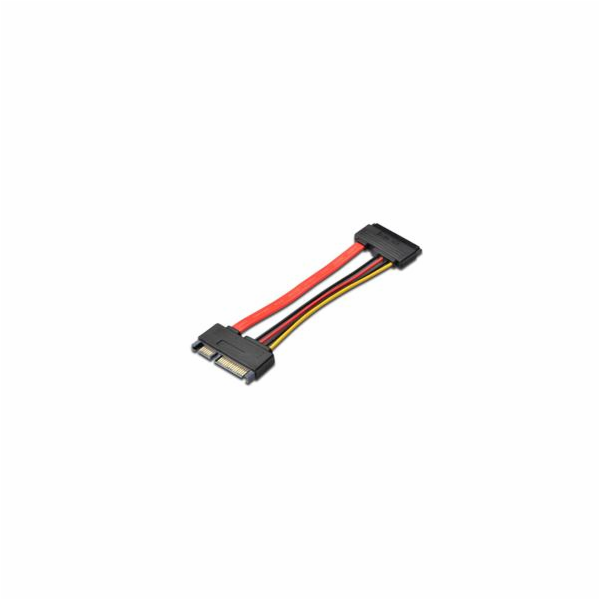 PREMIUMCORD Kabel SATA + napájení prodlužovací k HDD, 15cm