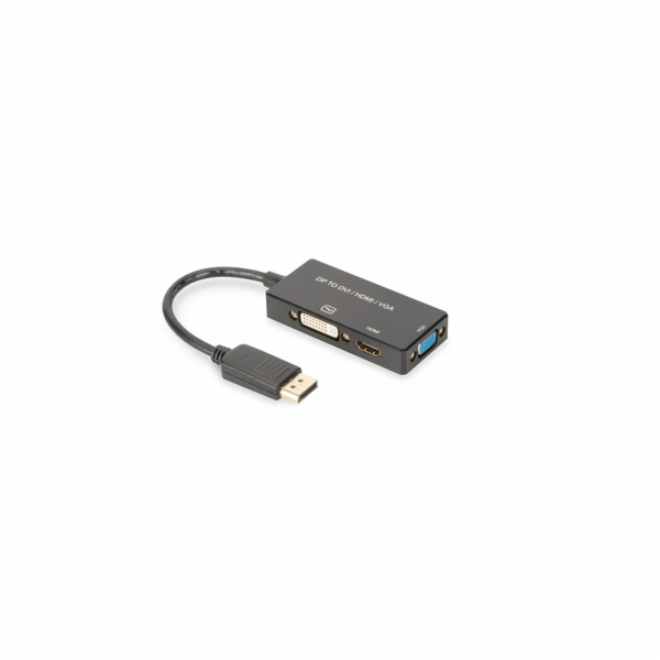 Digitus DisplayPort Kabelový převodník, DP - HDMI+DVI+VGA...