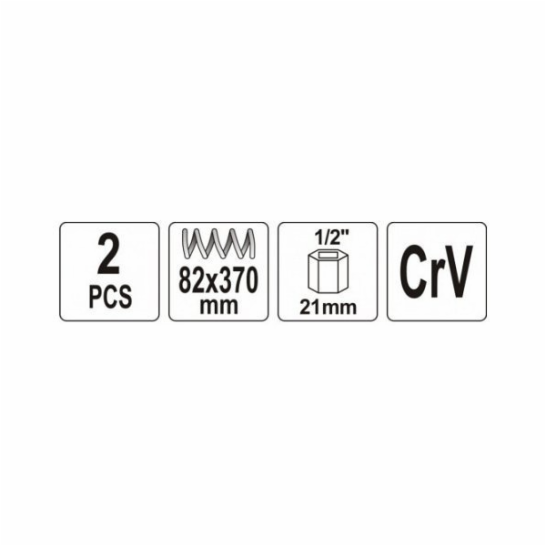 Stahovák pružin tlumičů automobilů 370mm YATO