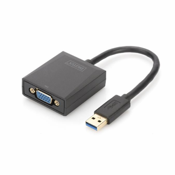 Digitus Adaptér USB 3.0 na VGA, vstupní USB 1080p, výstup...