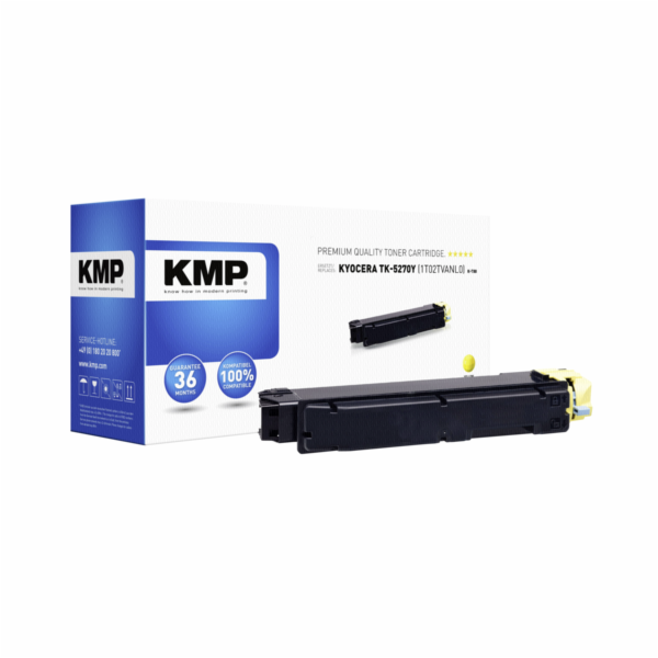 KMP K-T88 toner zluta kompatibil. s Kyocera TK-5270 Y