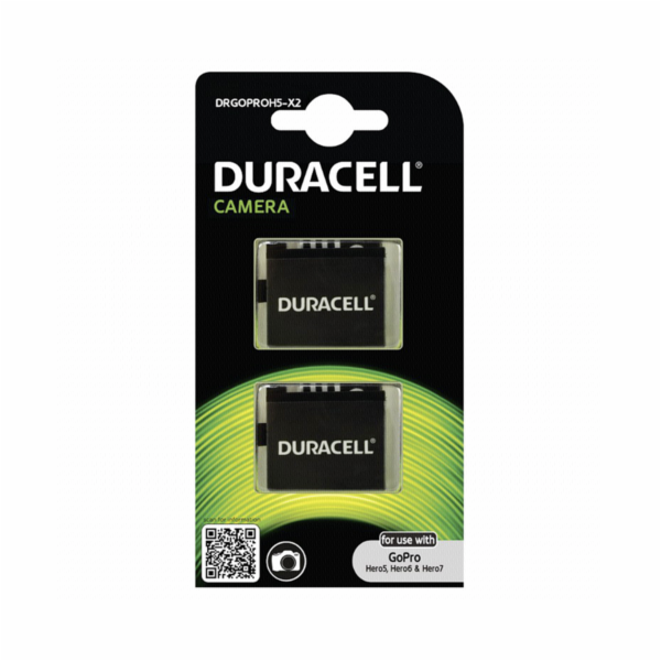 1x2 Duracell Li-Ion aku 1250mAh pro GoPro Hero 5/Hero 6/H...