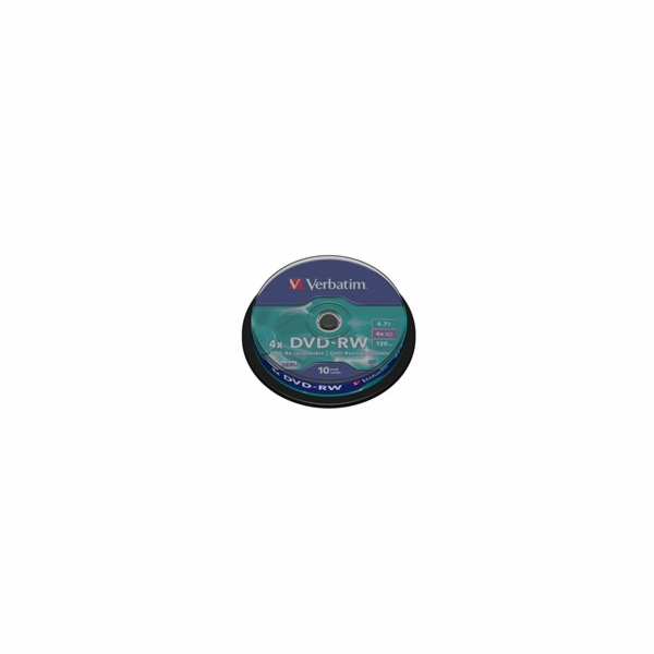 VERBATIM DVD-RW SERL 4,7GB, 4x, spindle 10 ks