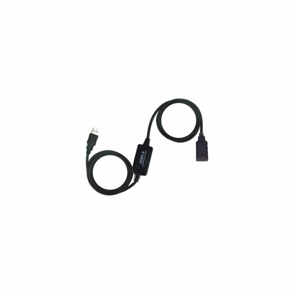 PREMIUMCORD USB 2.0 repeater a prodlužovací kabel A/M-A/F...