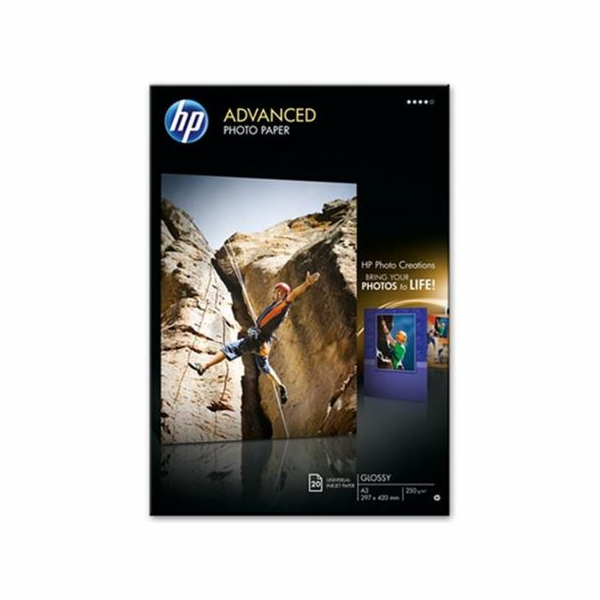 HP Advanced Glossy Photo Paper-20 sht/A3/297 x 420 mm,  1...