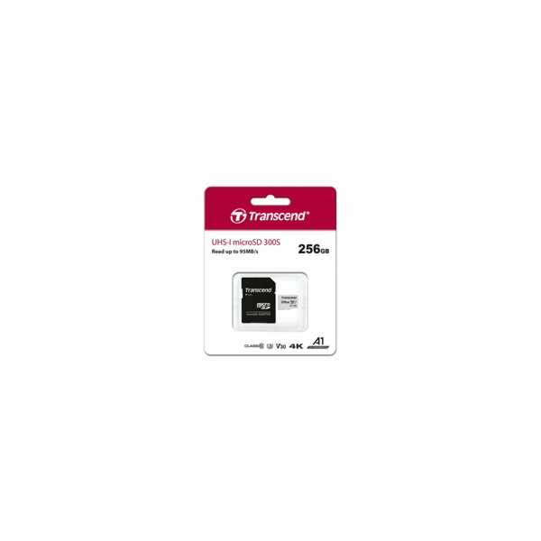Transcend 256GB microSDXC 300S UHS-I U3 V30 A1 (Class 10)...
