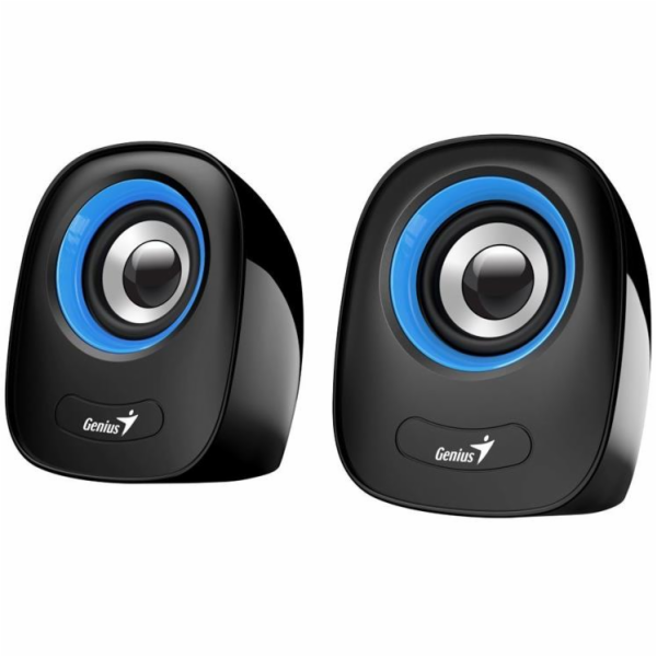 GENIUS repro SP-Q160 Blue/ 2.0/ 6W/ USB napájení/ 3,5" ja...