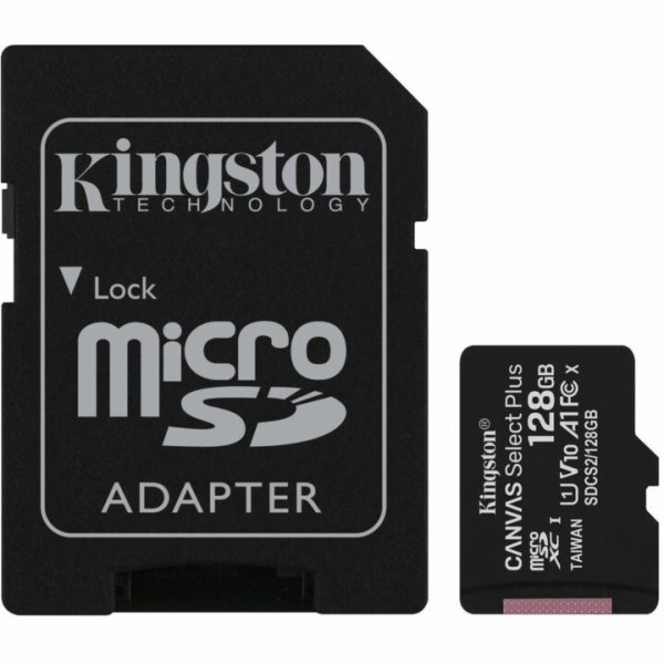 Paměťová karta Kingston Canvas Select Plus  A1 128GB micr...
