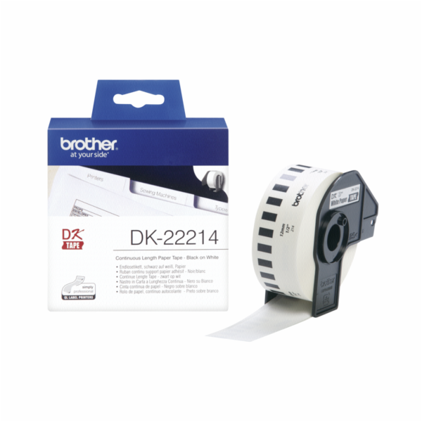 Páska Brother - DK-22214 (papírová role 12mm x 30,48m)