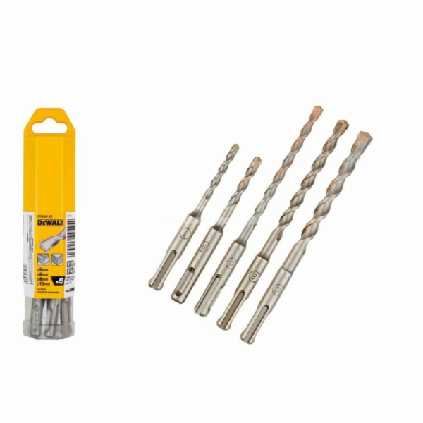 Dewaltův vrták do betonu SDS+ 5 6 10 8 mm 5 ks. (DT60301-QZ)