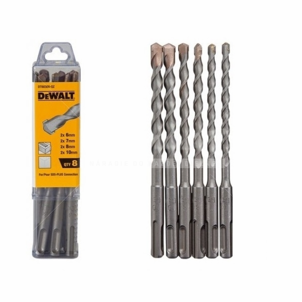 6dílná sada vrtáků SDS-Plus, DT60302 DEWALT