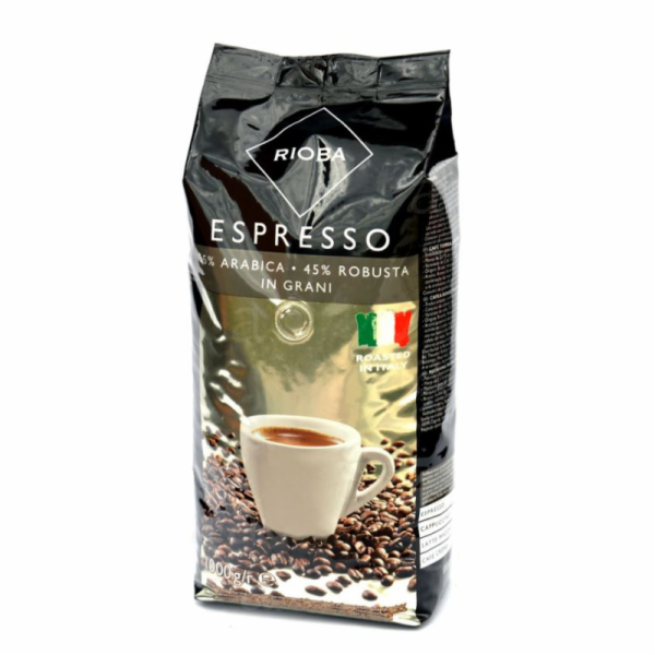Rioba Espresso 55% Arabica zrnková Káva 1000 g