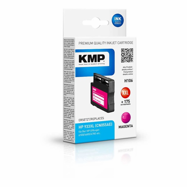 KMP H106 cartridge cervena komp. s HP CN 055 AE 933 XL
