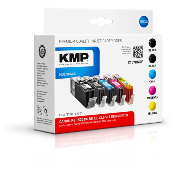 KMP C107BKXV Multipack komp. s Canon PGI-570/CLI-571 XL