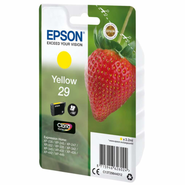 EPSON ink bar Singlepack ""Jahoda"" Yellow 29 Claria Home...